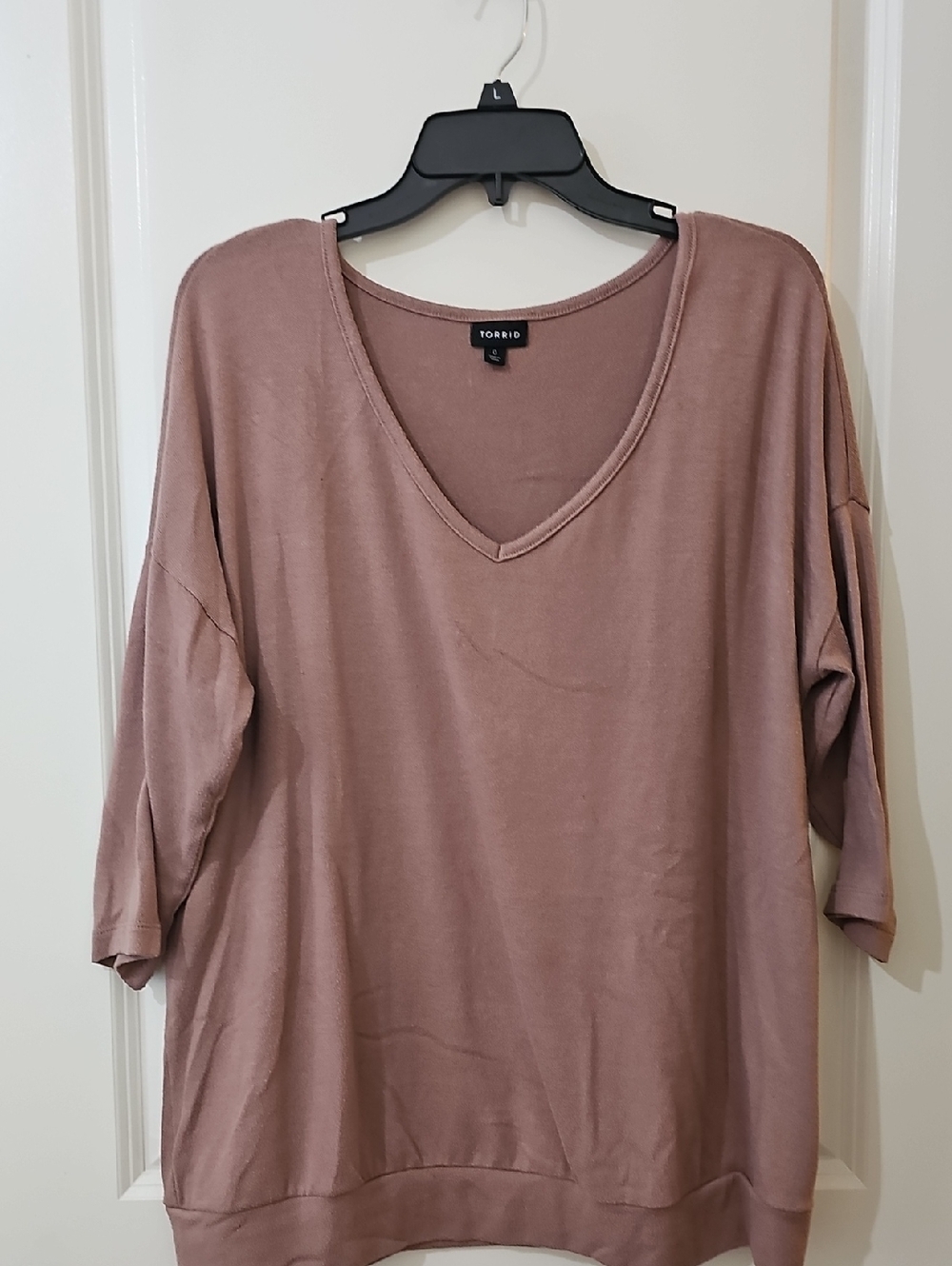 Torrid Taupe V-Neck Dolman Top